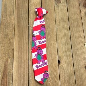 Vintage 90s Barney Kids Tie